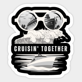 Retro Cruisin' Together - Family Cruise Sticker